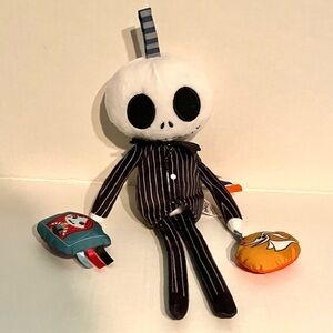 Disney Baby Nightmare Before Christmas Jack Skellington Stroller Pull Toy Rattle